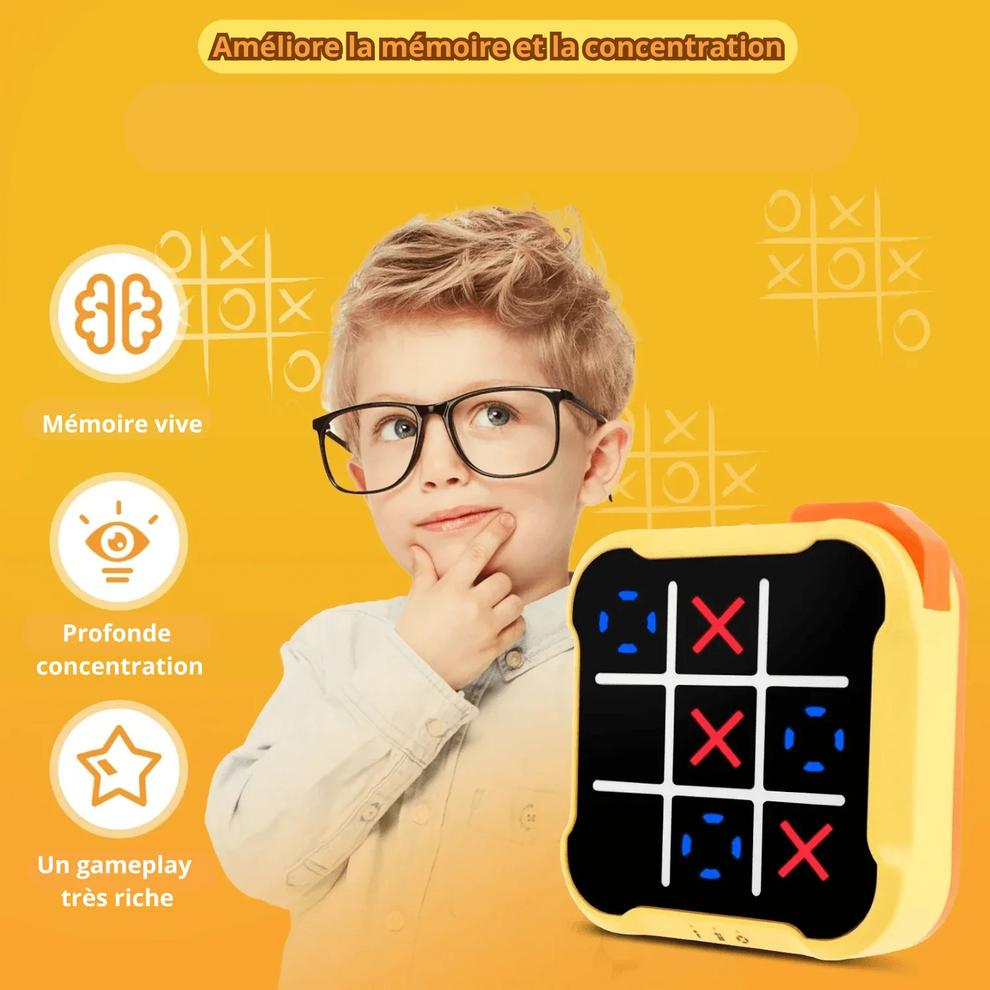 Memo TIC-TAC-TOE - 3 en 1